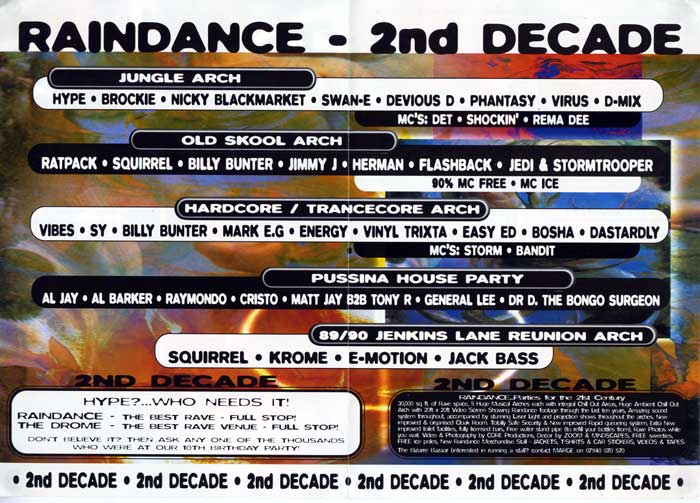 Raindance @ The Drome, 2000