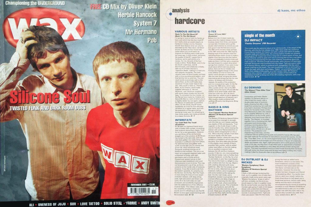Wax Magazine review, November 2001